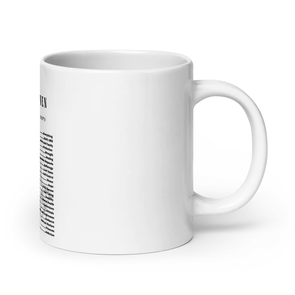 Saint Emergency Hotline Mug – Catholic Patron Saints for Life’s Daily Needs